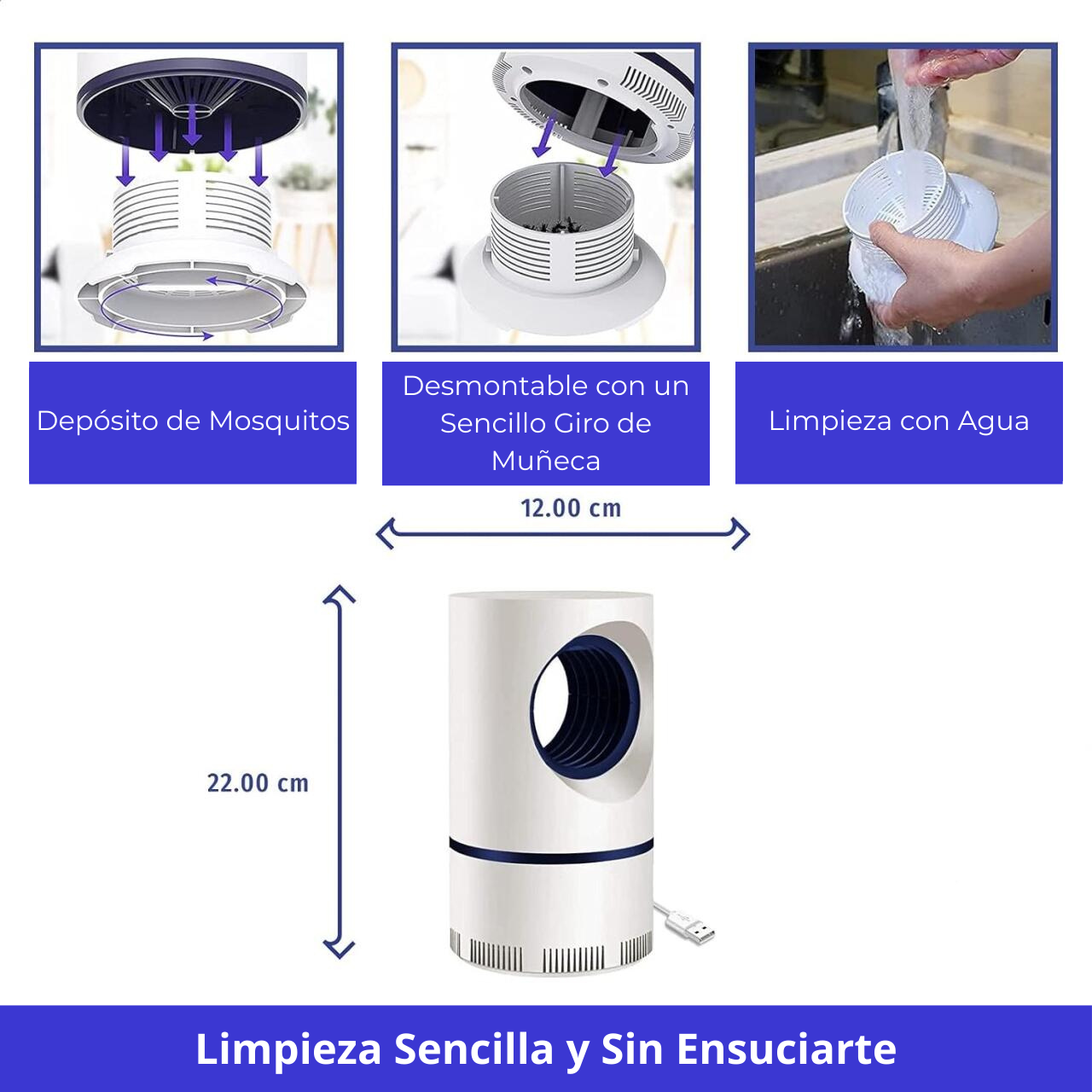 Lámpara Antimosquitos BUZZOFF