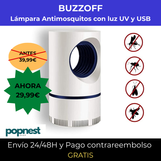 Lámpara Antimosquitos BUZZOFF